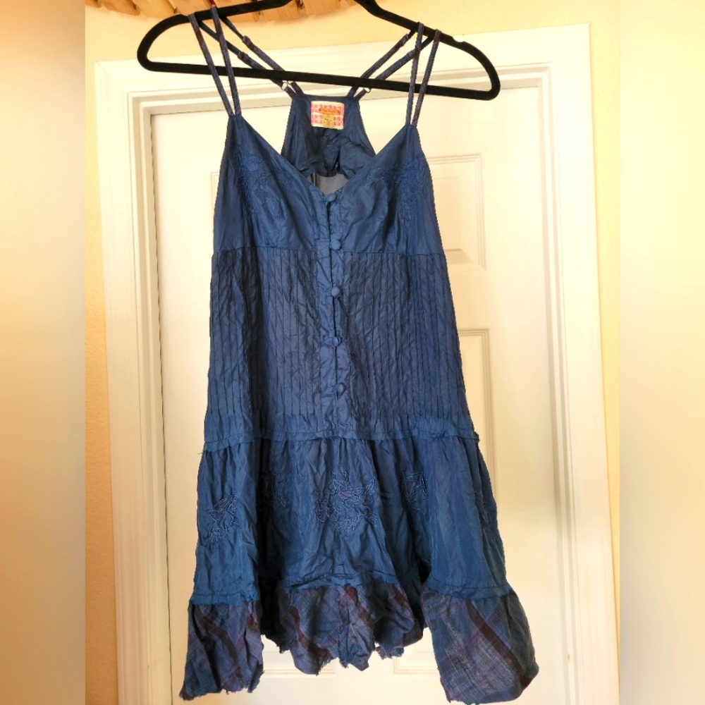 Vintage Free People Silk Tunic Top Sz. 6